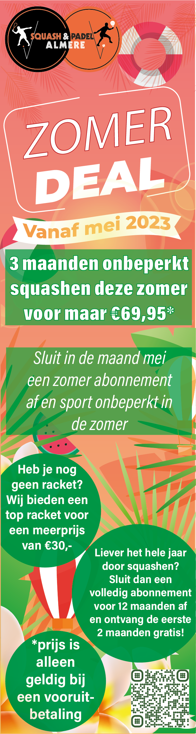 SQ Almere zomerdeal Long banner